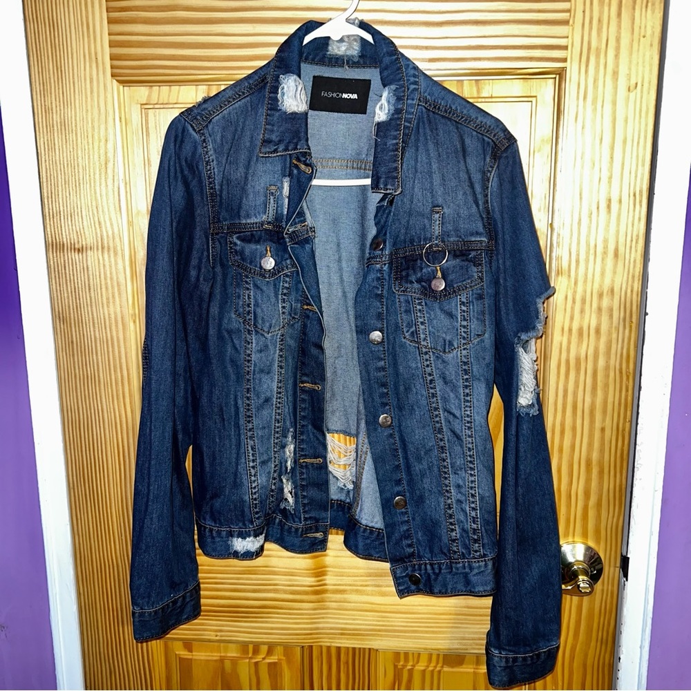 Distressed Jean Jacket